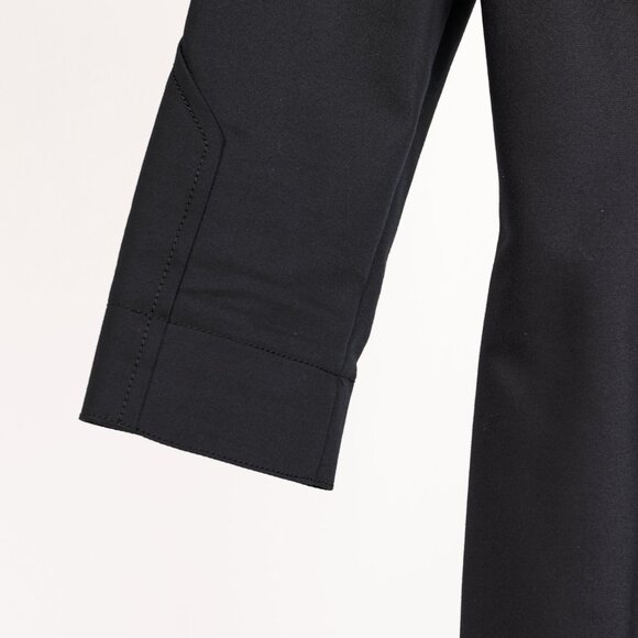 The Row Gamner Black Stretch Cotton Fitted Mini Dress - Picture 5 of 10